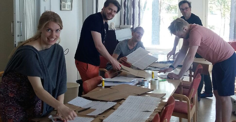 With the quartet in Varkaus