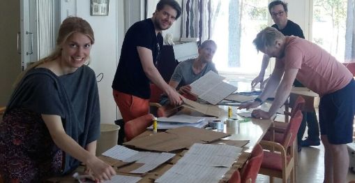 With the quartet in Varkaus