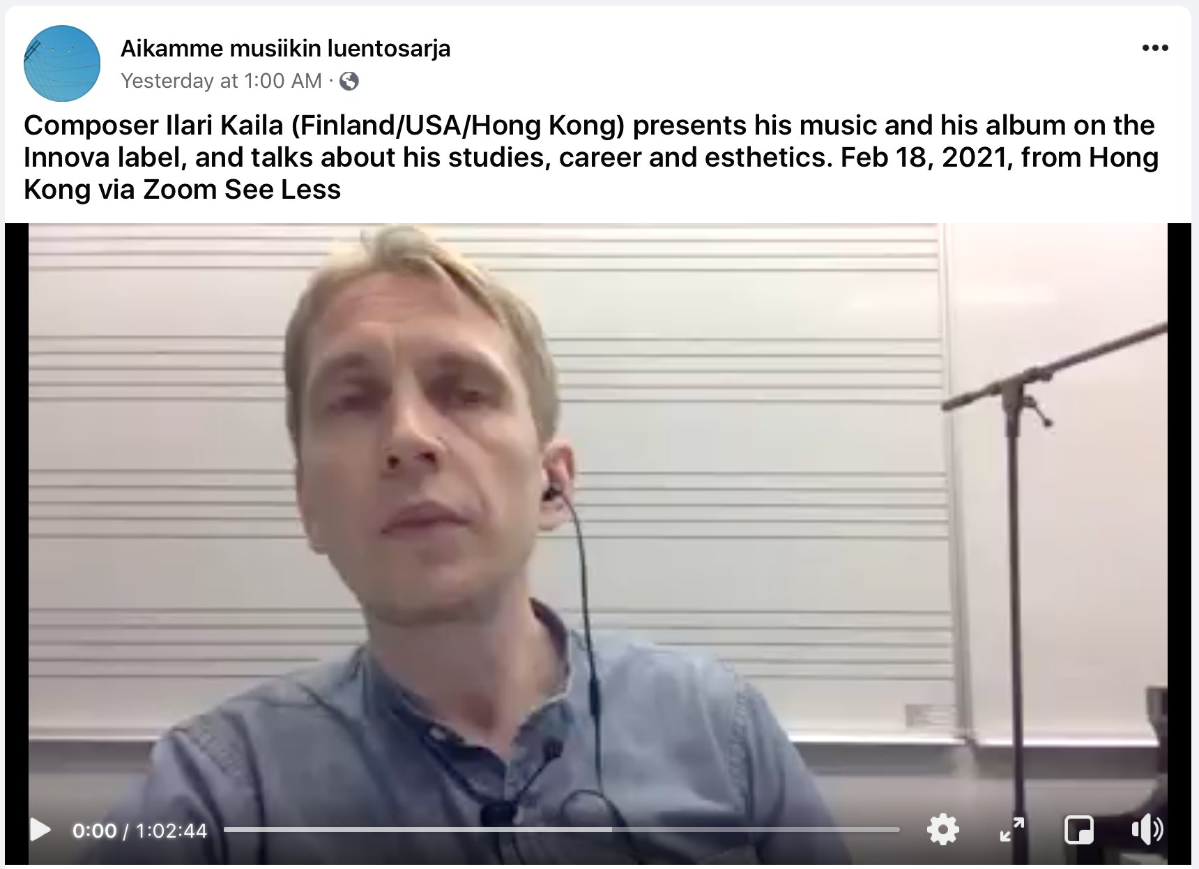 Aikamme musiikin luentosarja thumbnail